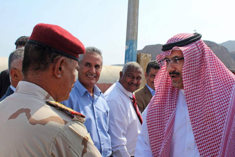Saudi ambassador to Yemen Mohammed Said Al Jaber arrives in Aden to oversee an fuel aid from Saudi Arabia. All photos AFP