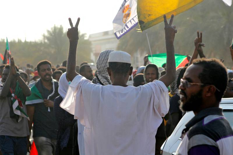 The rallies have been met with the deployment of thousands of police across the Sudanese capital. AFP