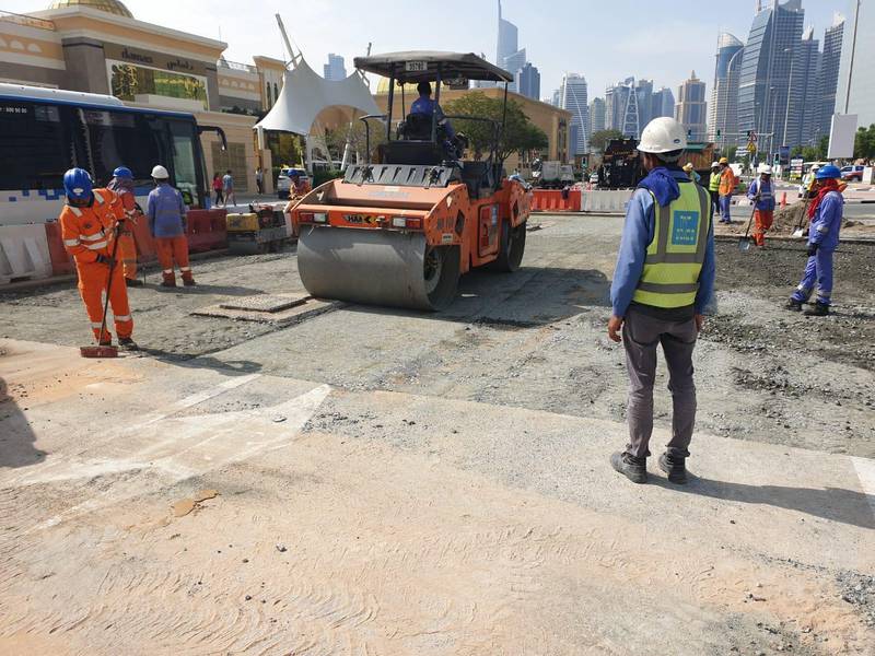 Motorists in JLT face heavy traffic delays for the second day in a row due to repair works. Courtesy:RTA