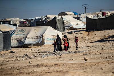 About 10,000 people at Al Hol are non-Arab foreign citizens, with the rest mostly from Syria and Iraq. AFP