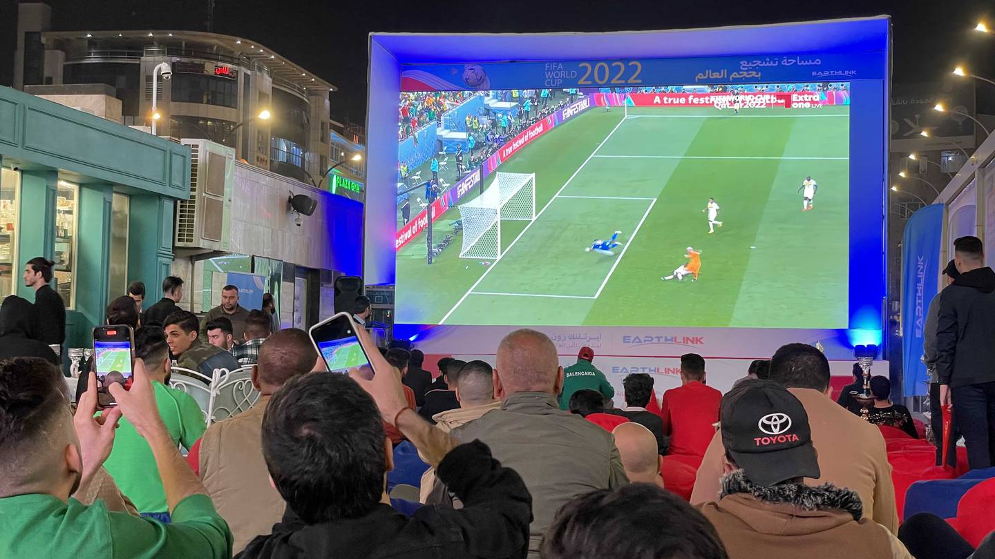Iraqi fans enjoy first winter World Cup in outdoor cafes and terraces