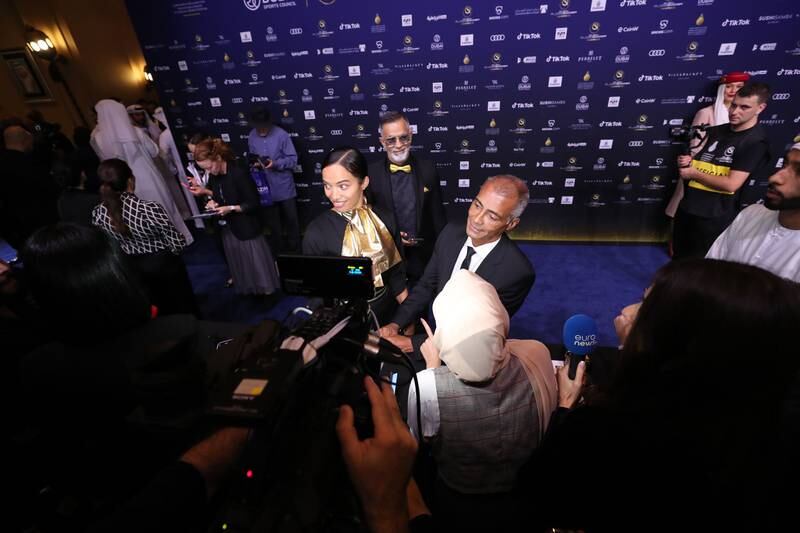 Former Brazil player Romário attends Dubai Globe Soccer Awards 2022. Chris Whiteoak / The National