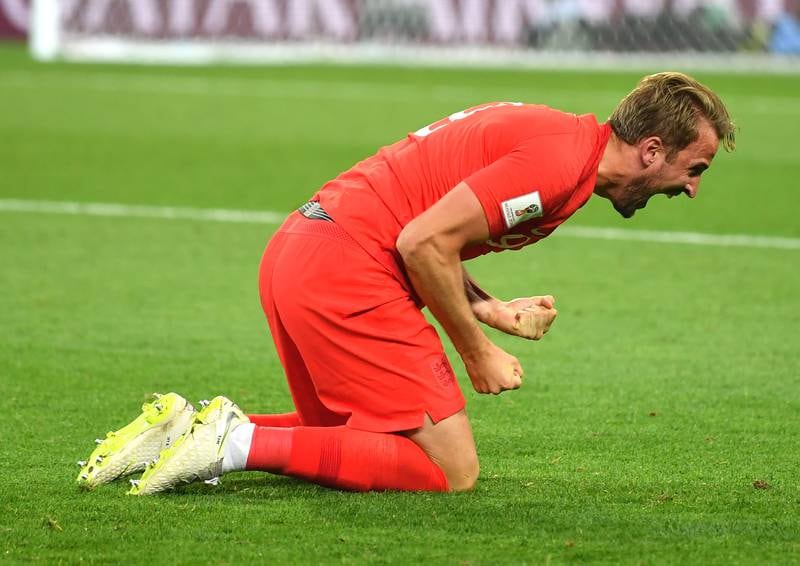 19) England draw 1-1 with Colombia in Russia, with Kane getting the important goal. The Three Lions advanced after a penalty shoot-out. Getty