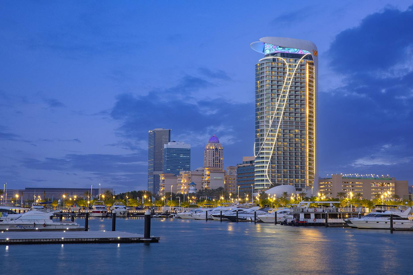 W Dubai — Mina Seyahi has an enviable location in Dubai Marina.