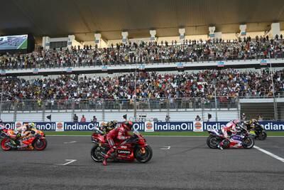 This is the first time that MotoGP has been held in India. Getty Images