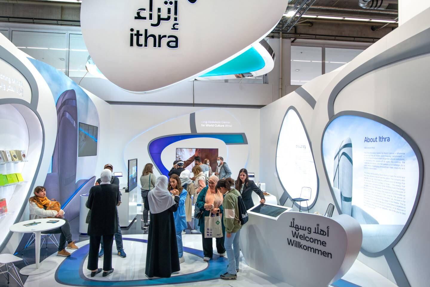 The Ithra pavilion at the Frankfurt Book Fair. Photo: Ithra