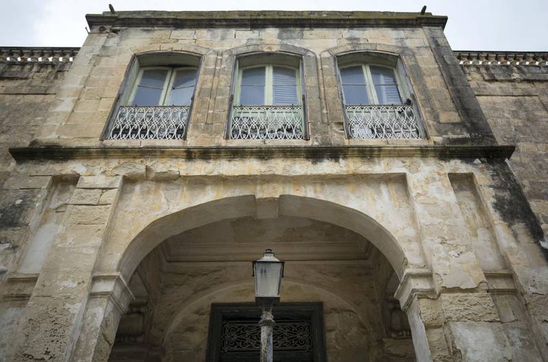 VALLETTA, MALTA - NOVEMBER 26:  The exterior of Villa Guardamangia is seen on November 26, 2015 in Valletta, Malta. The villa on the outskirts of Valletta and which has fallen into disrepair, is the only house outside the UK that a British monarch has resided in. The Queen lived at the property when her husband, The Duke of Edinburgh was stationed in Malta as a serving Royal Navy officer.  (Photo by Matt Cardy/Getty Images)