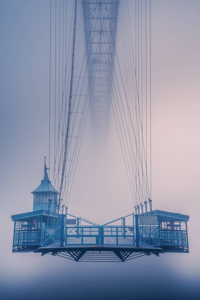 Itay Kaplan waited for a number of years to take this shot of fog surrounding the Newport Transporter Bridge in Newport, Wales.