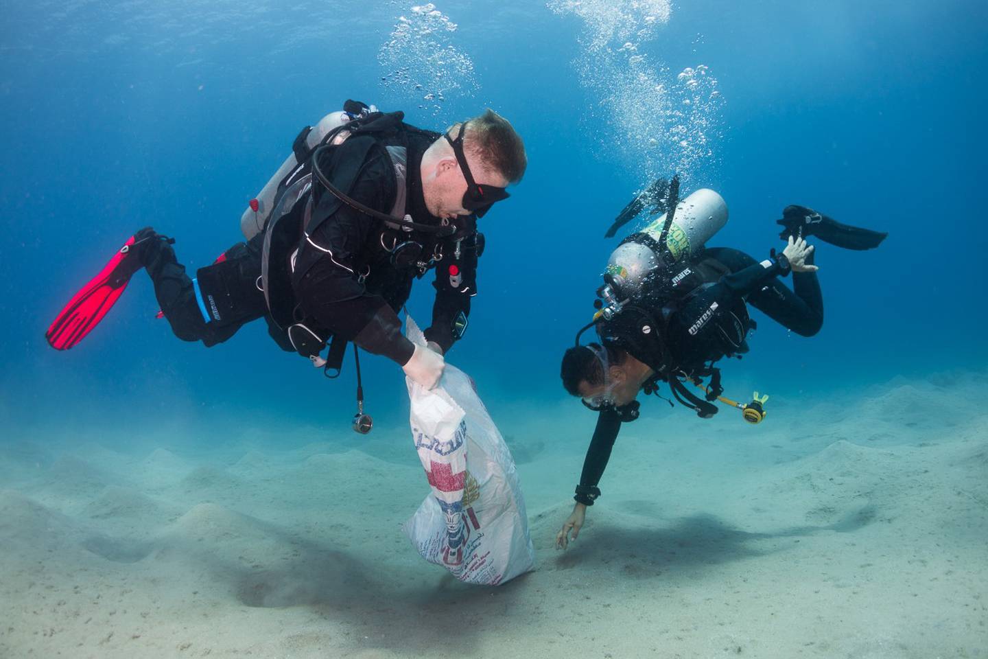 Diving centres in Sharm El Sheikh undertake clean-up initiatives to save the Red Sea’s ecosystem. Photo: Jovana Milanko