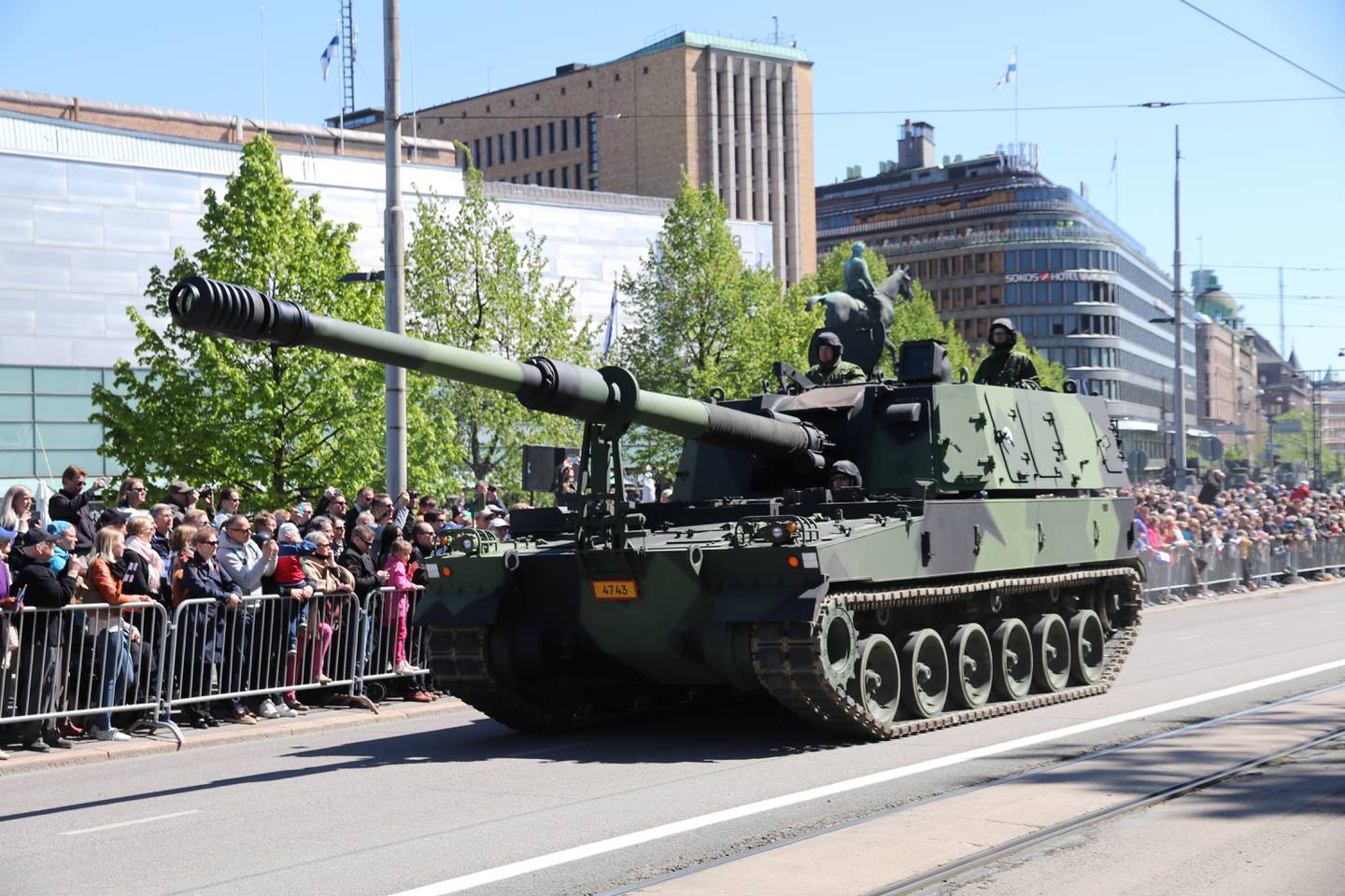 A K9 Thunder at the Finnish defence forces flag day parade. Photo: Wikimedia Commons