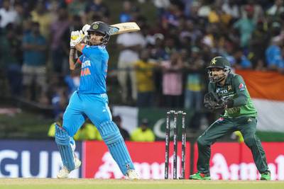 India's Ishan Kishan scored a quickfire 82 against Pakistan. AP
