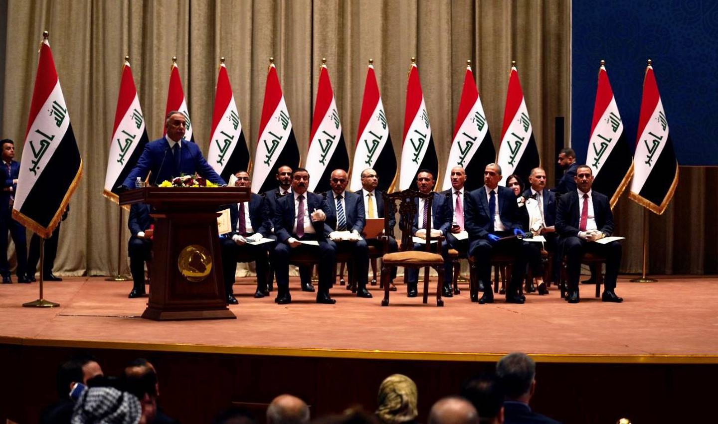 In his address to Parliament Mustafa Al Kadhimi vowed to hold transparent and early elections, restrict access to weapons and curb corruption. The National