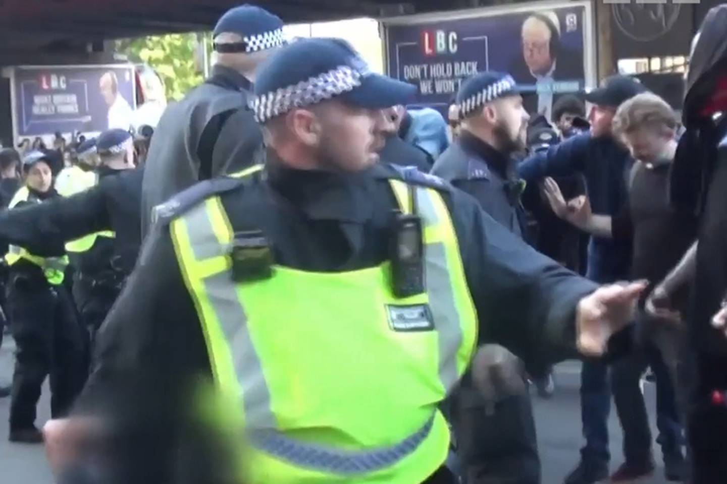 Clashes in London 