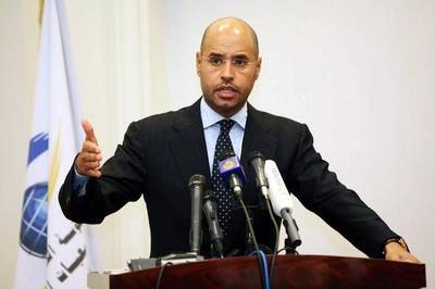 Saif Al Islam Qaddafi, pictured in March, 2010. The son of Libyan dictator Muammar Qaddafi, once thought to be heir-apparent, has been released from prison under an amnesty agreement made with the militia in western Libya.