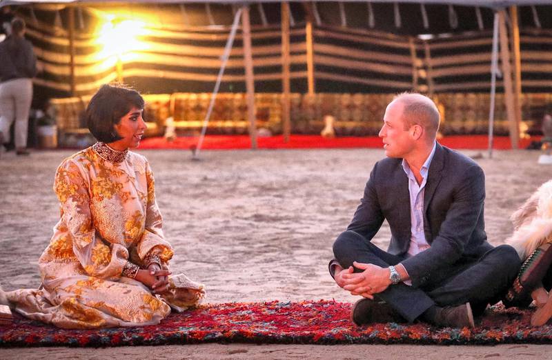 The Duke of Cambridge joined young Kuwaitis for a special event in the desert outside Kuwait City. Twitter/ @KensingtonRoyal