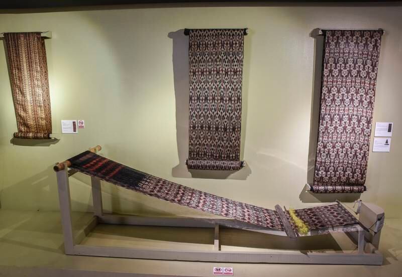 A loom on display in the Artistry of Philippines Textiles exhibition at the National Museum of Anthropology. Photo: Ronan O’Connell