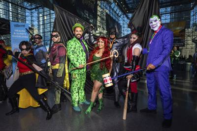 Cosplayers as characters from 'Batman' at New York Comic Con. AP Photo