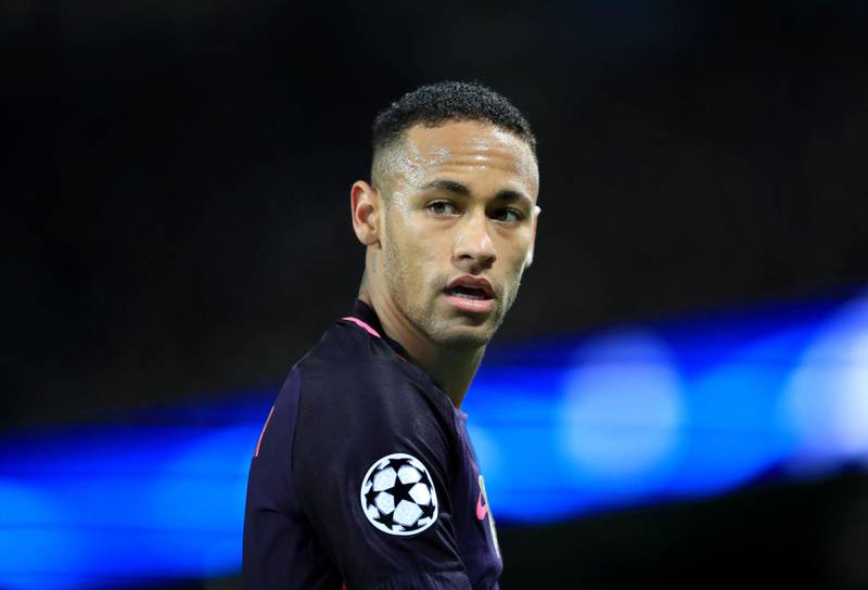 File photo dated 01-11-2016 of Barcelona's Neymar. PRESS ASSOCIATION Photo. Issue date: Wednesday August 2, 2017. Brazil forward Neymar looks set to seal a world-record 222million euros (£198.6million) transfer from Barcelona to Paris St Germain. See PA story SOCCER Neymar Numbers. Photo credit should read Tim Goode/PA Wire.