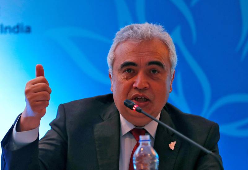 FILE PHOTO: Fatih Birol, Executive Director of the International Energy Agency, speaks with the media during the International Energy Forum (IEF) in New Delhi, India, April 11, 2018. REUTERS/Altaf Hussain/File Photo