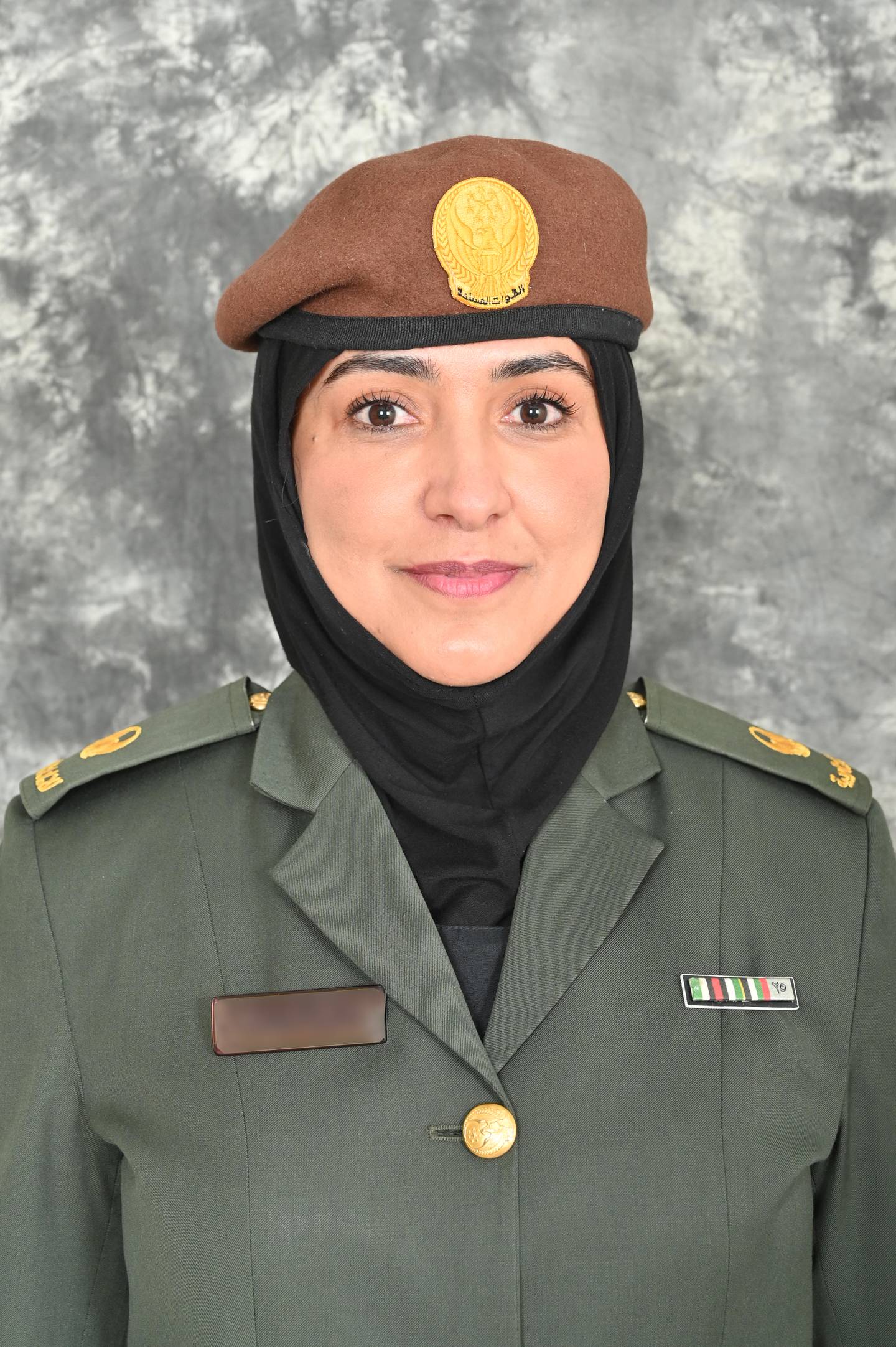 Fatmah Al Marshoodi said she wants every woman to persevere and to never give up. Photo: Ministry of Defence