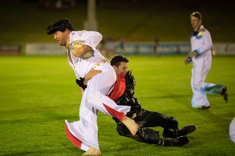 The Parkes Elvis Festival also features a rugby game. Getty Images 