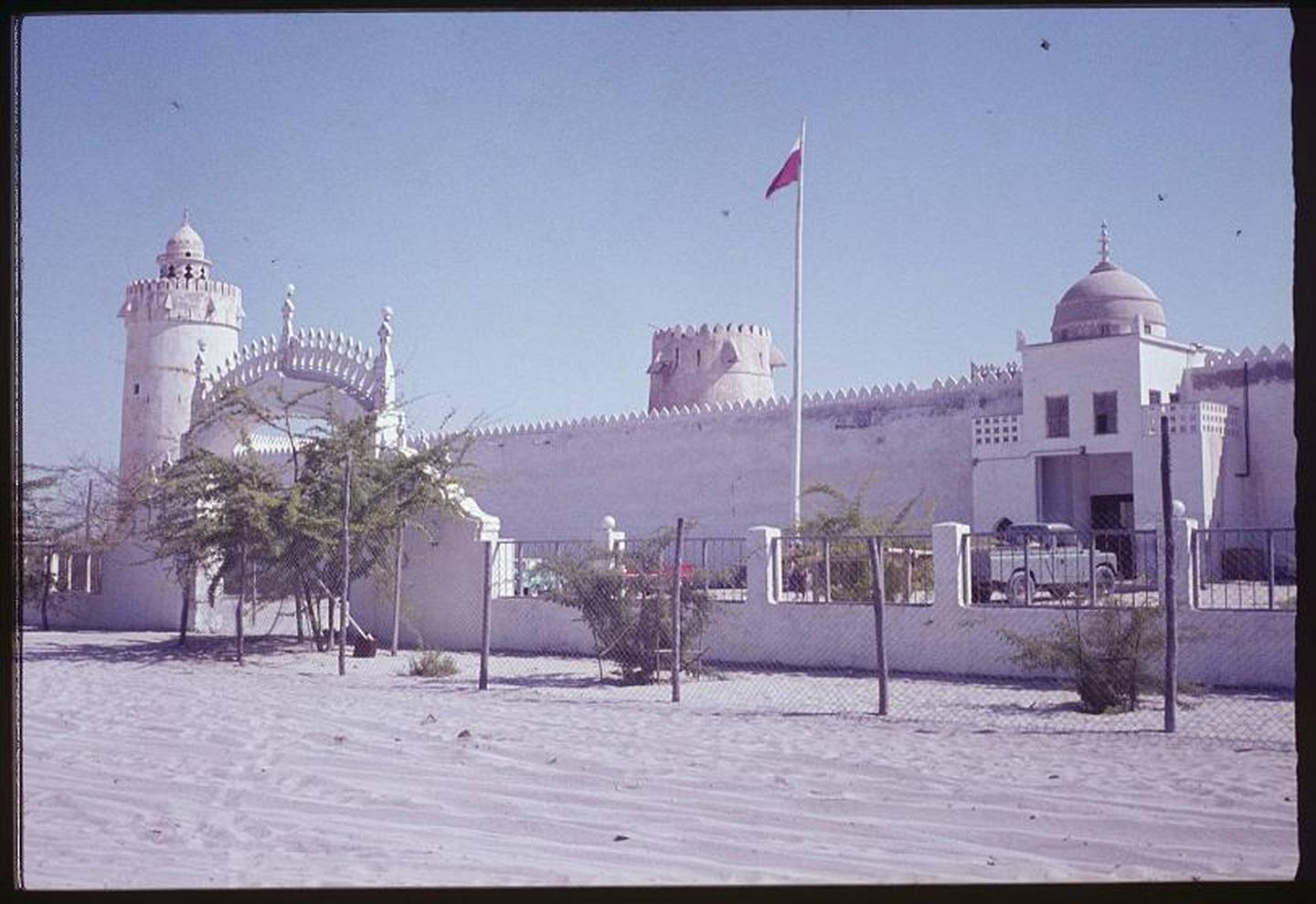 The north facade in the 1960s - taken by Prof John Wilkinson. Photo / Department of Culture and Tourism – Abu Dhabi.