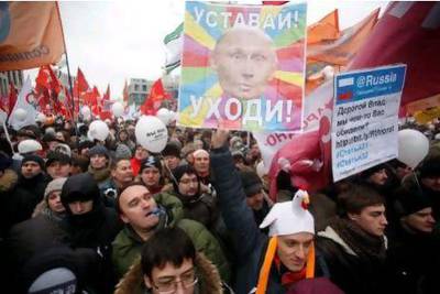 Despite facing protests in Moscow, Russian President Vladimir Putin still won March's election with an overwhelming majority. Pavel Golovkin / AP Photo