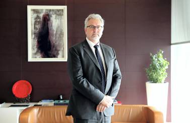 Jacques Visser, the DIFC Authority's chief legal officer, said the DIFC is 'heading steadfast towards the January 1 deadline'. Pawan Singh / The National
