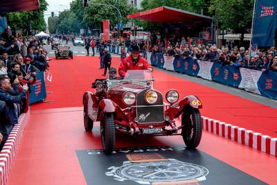 A total of 100 classic cars will be invited to take part in the first UAE tour of the classic Mille Miglia race. Courtesy: MM