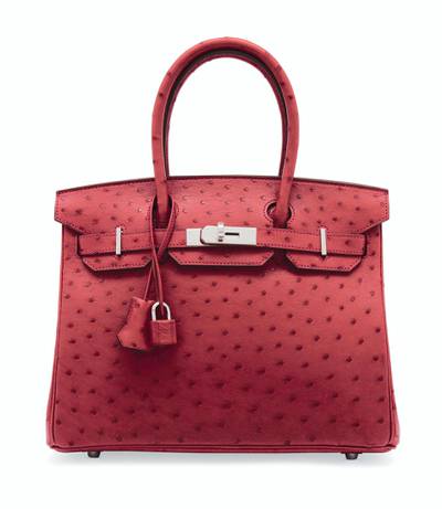 Sold at Auction: Hermes Rouge Garance Red Birkin Bag 35 cm Purse Handbag w/  Box