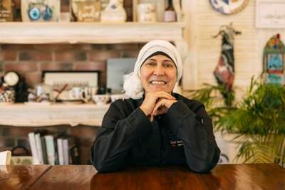 Palestinian chef Salam Daqqaq at her restaurant, Bait Maryam. Photo: Salam Daqqaq