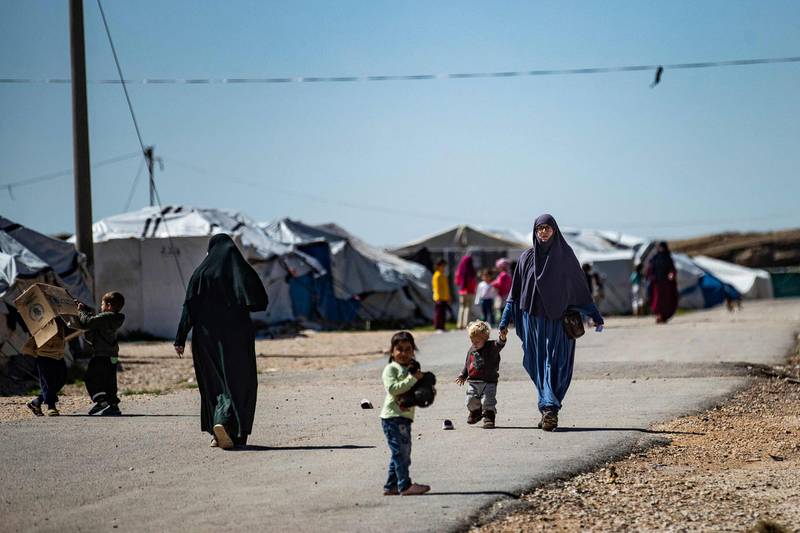 Roj is one of two Kurdish-run displacement camps housing foreign family members of suspected ISIS fighters. AFP
