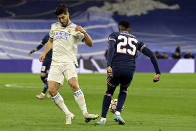 Marco Asensio - 4: Couldn’t get into game and when half-chance did fall his way just after half-time, his control let him down and PSG cleared. Hooked early in second half. AFP