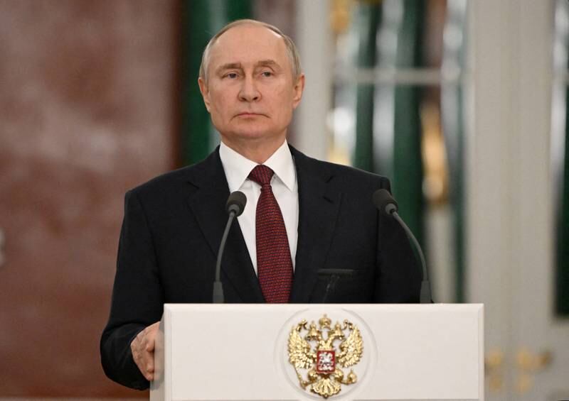 Russian President Vladimir Putin's reference to a war in Ukraine prompted a reaction from Saint Petersburg, his home city. Reuters