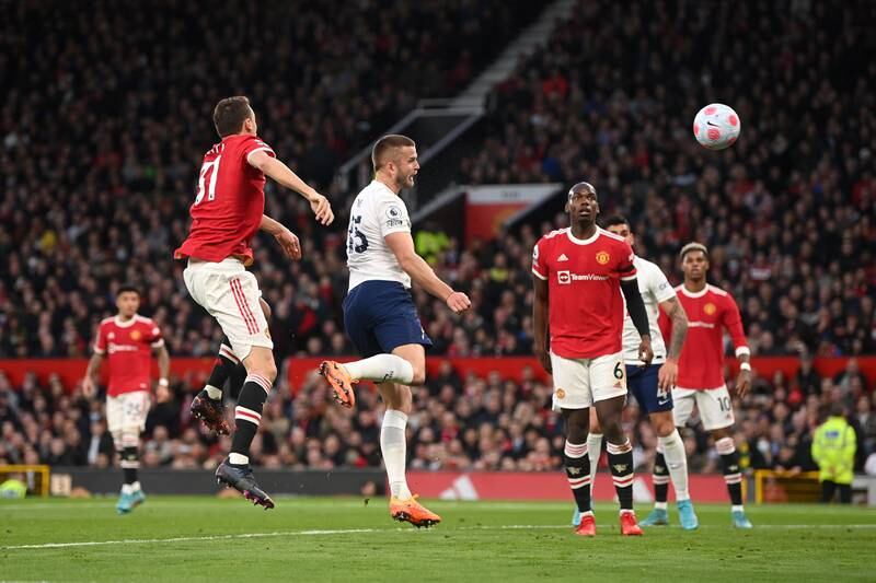 Eric Dier – 6 The centre-back was in the centre of a handball claim in the opening minutes, which VAR denied, but he gave Ronaldo too much space and backed off just after. He nearly got his team level before the half-hour mark, forcing a goal-line clearance from Dalot. Booked. Getty