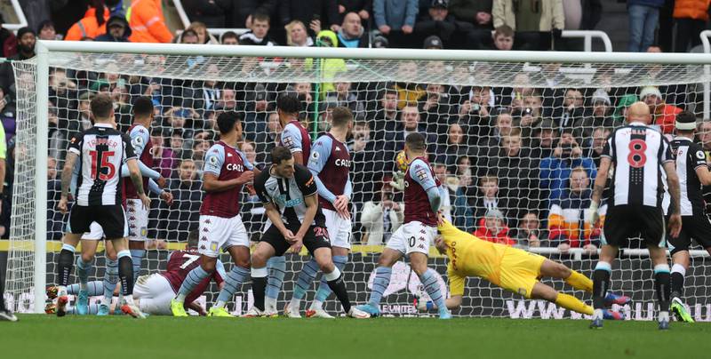 ASTON VILLA RATINGS: Emiliano Martinez - 6: Might have saved Trippier free-kick if not for deflection. Crazy decision to come charging out of box that almost resulted in Mings scoring an own goal. Reuters