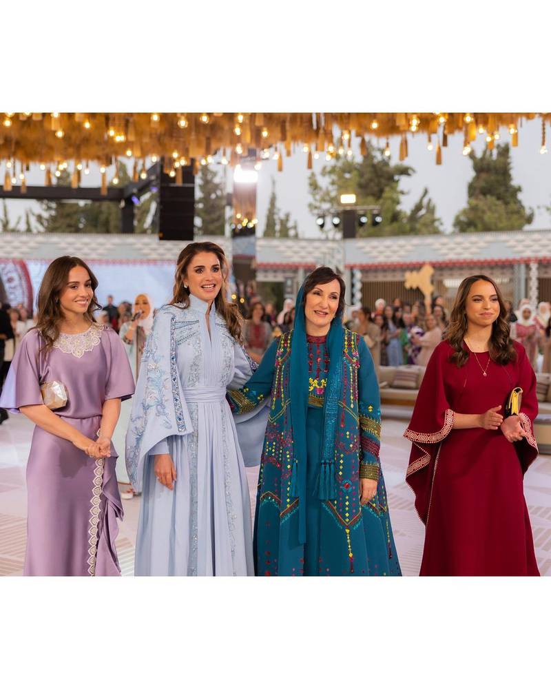 Princess Iman, Queen Rania, Ms Al Saif's mother, Azza, and Princess Salma
