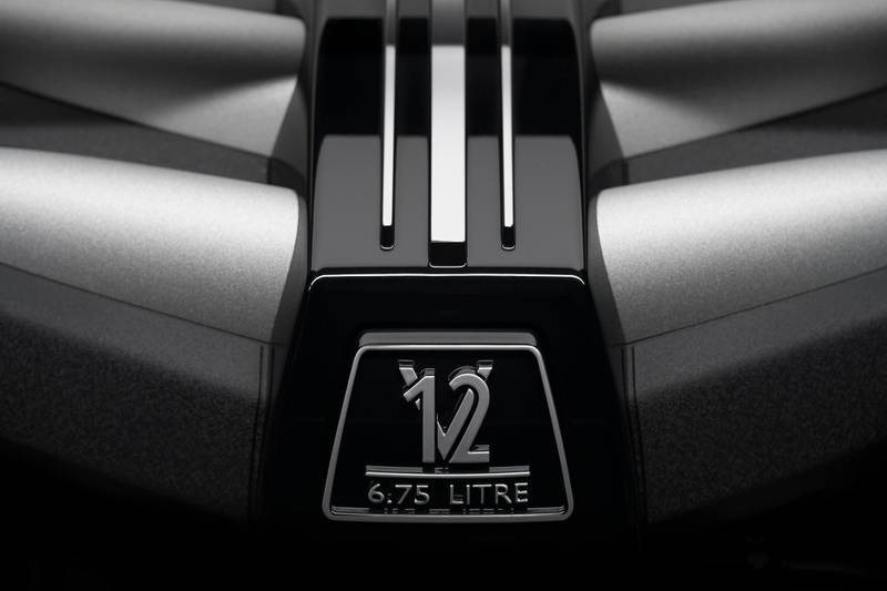 The engine is a 6.75-litre, twin-turbo V12. Rolls-Royce