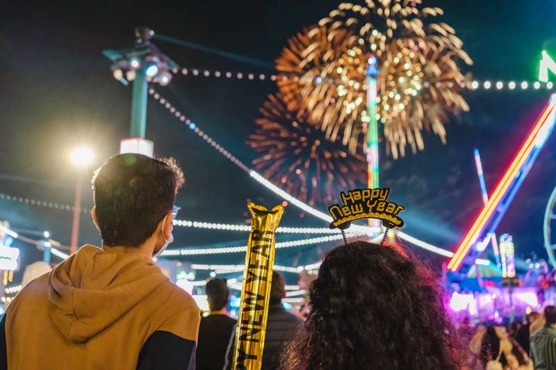 Fireworks displays will coincide with midnight celebrations in the Philippines, India and other countries. Photo: Global Village