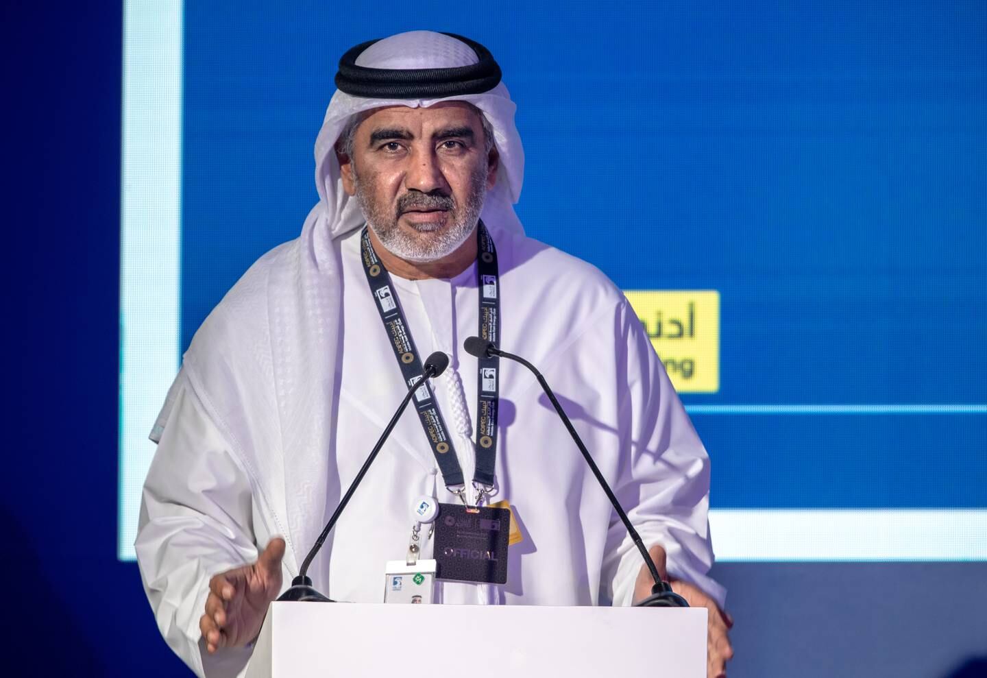 Abdulrahman Al Seiari, chief executive of Adnoc Drilling. Victor Besa / The National