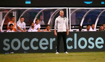 It was a tough night for Real Madrid's manager Zinedine Zidane. AFP
