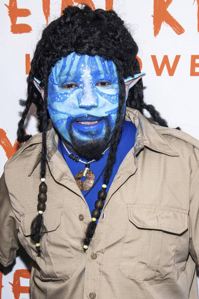 Daymond John attends Heidi Klum's 2019 Halloween party dressed as 'Avatar'. AP Photo