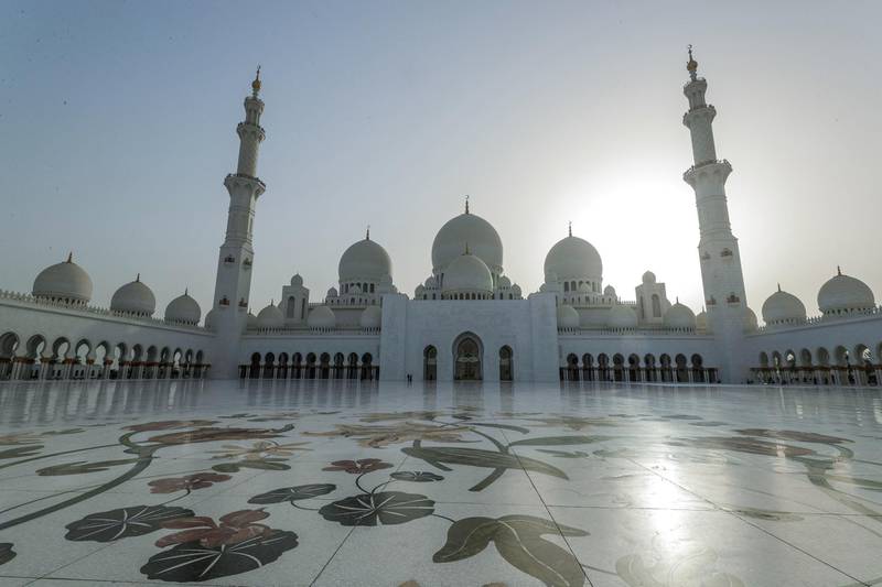 Abu Dhabi, United Arab Emirates, May 6, 2019.    First day of Ramadan at the Sheikh Zayed Grand Mosque. Victor Besa/The NationalSection:  NAReporter: