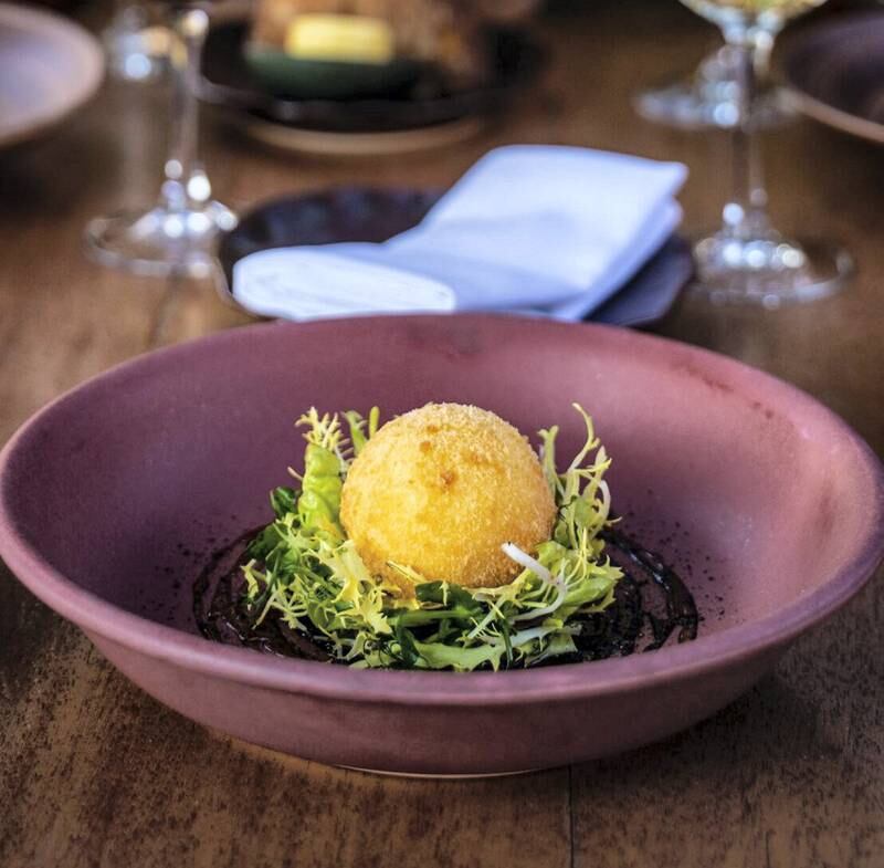 Folly's  signature crispy hen’s egg. The restaurant was most popular among The National's readers.