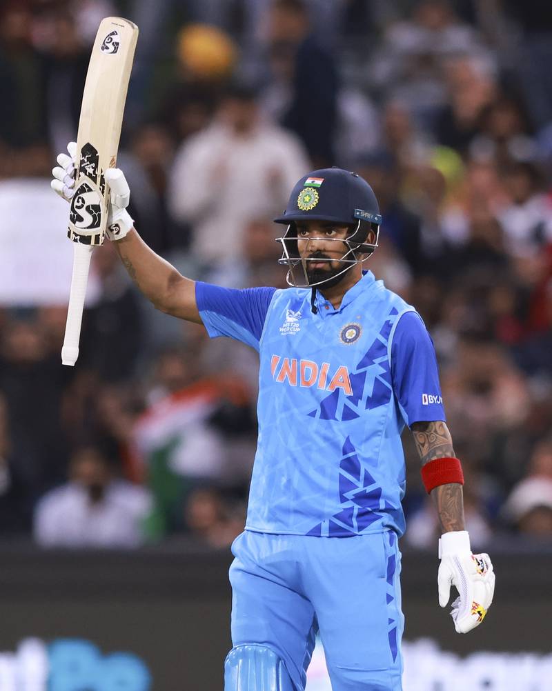 India's KL Rahul scored a timely fifty. AP