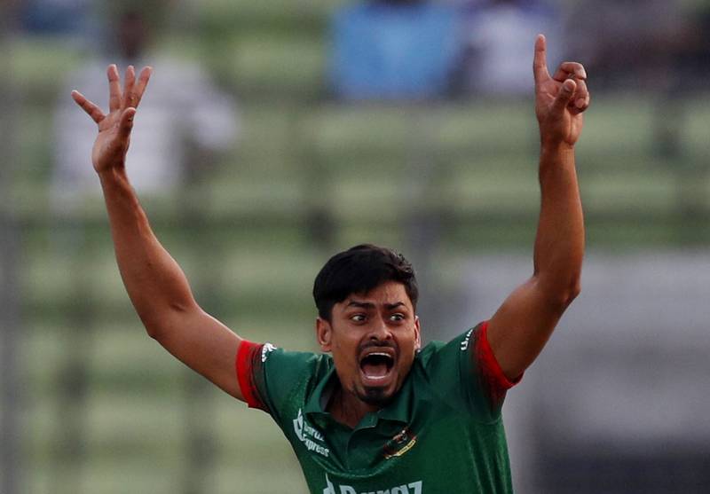 Bangladesh's Taijul Islam finished with figures of 3-54 off his 10 overs. Reuters