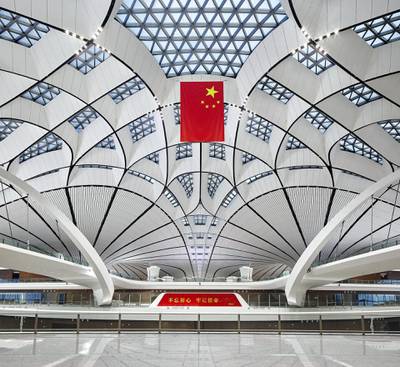 Beijing Daxing International Airport is the second airport in China's capital, located 46km south of the city centre.Courtesy Hufton+Crow