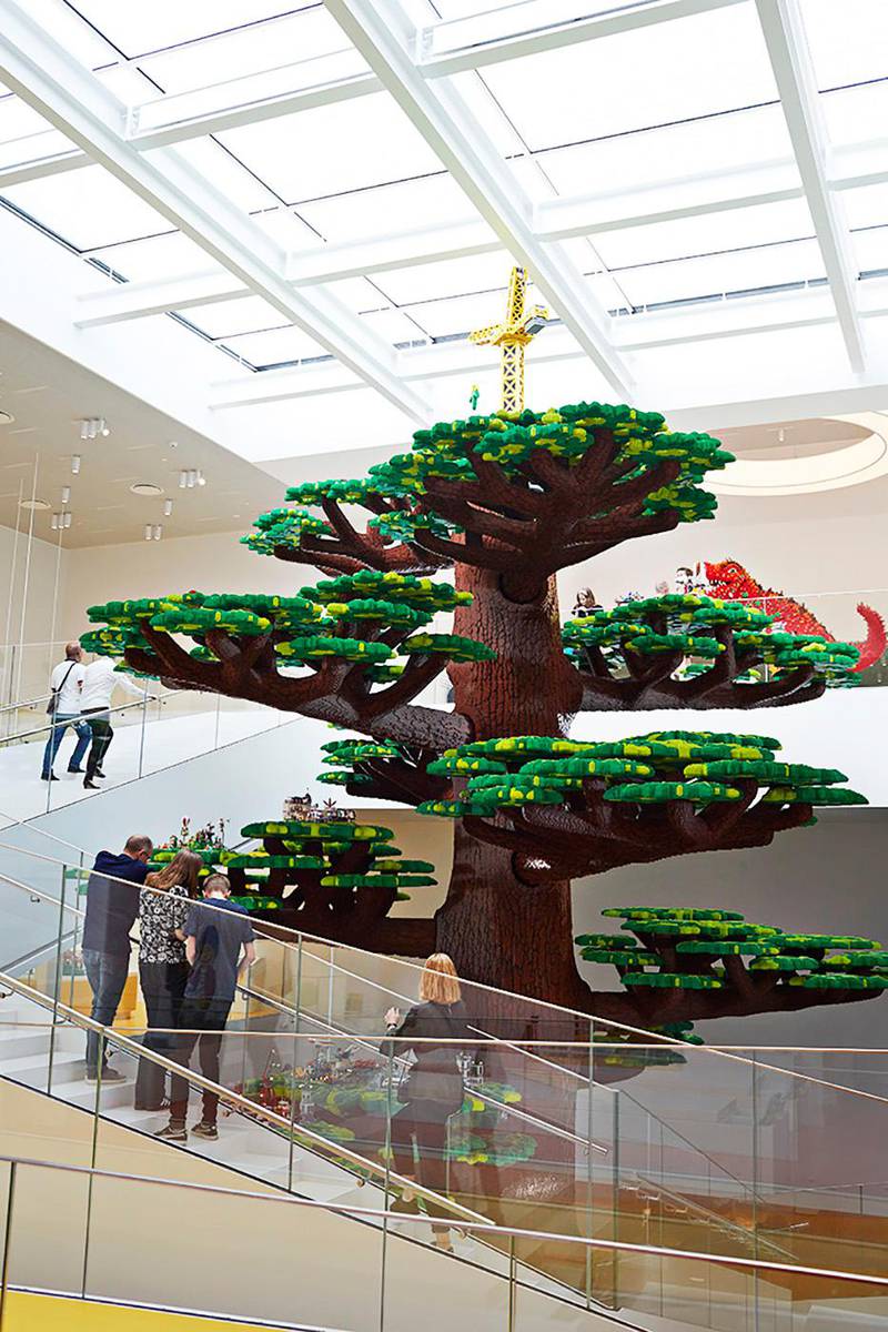 The Tree of Creativity at the Lego House, Billund. Lego House