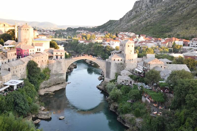 Stari Most, the famous bridge in Mostar. Tharik Hussain
