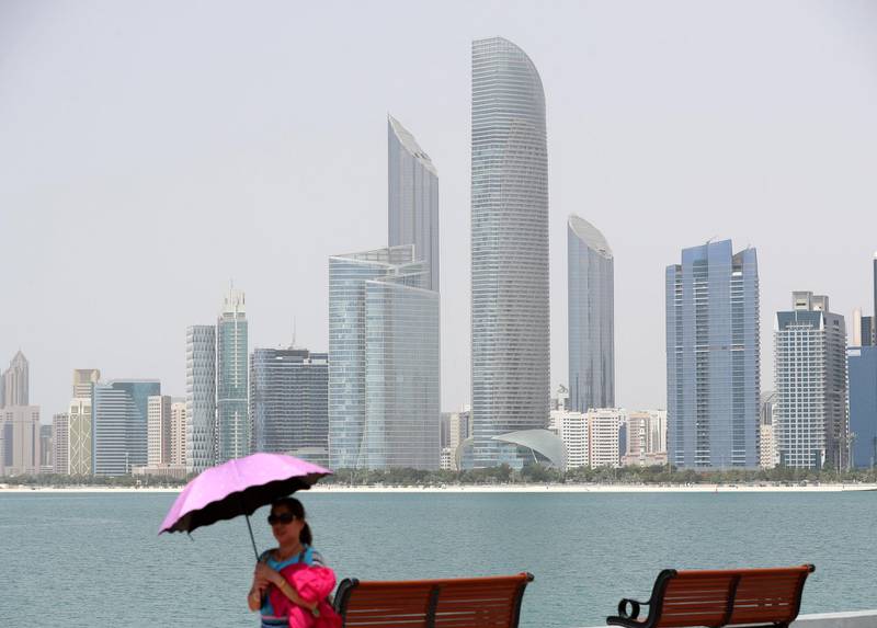 Abu Dhabi, United Arab Emirates - June 5th, 2018: Standalone. Offices and homes on the Abu Dhabi Corniche. Tuesday, June 5th, 2018 at Corniche, Abu Dhabi. Chris Whiteoak / The National